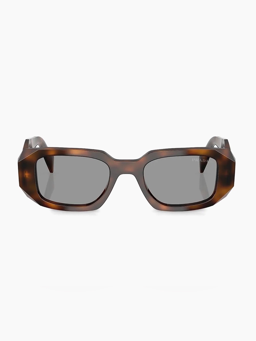 Prada Symbole Rectangular Sunglasses - Tortoise/Brown